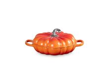 Le Creuset gietijzeren pompoen campagnard 28cm - oranjerood