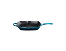 Le Creuset vierkante gietijzeren Grillit® - 26 cm - deep teal