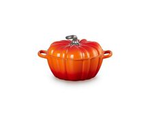 Le Creuset gietijzeren pompoen braad- stoofpan 24cm - oranjerood