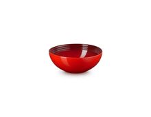 Le Creuset aardewerken serveerbowl L - 24 cm - kersenrood