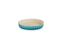 Le Creuset aardewerken taartvorm - 28 cm - caribbean blue