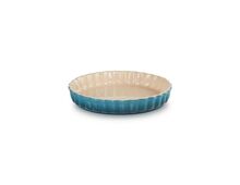 Le Creuset aardewerken taartvorm - 28 cm - deep teal