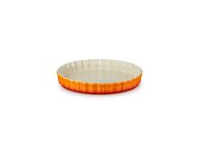 Le Creuset aardewerken taartvorm - 28 cm - oranjerood