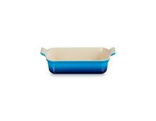 Le Creuset aardewerken rechthoekige ovenschaal - 26 cm / 2.3 liter - azure