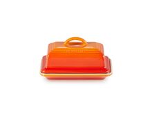 Le Creuset aardewerken botervloot - oranjerood