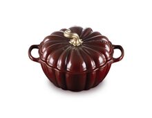 Le Creuset gietijzeren pompoen braad- stoofpan 24cm - oranjerood