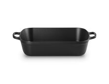 Braadslede in Geëmailleerd Gietijzer Mat Zwart 37 cm / 6.6L