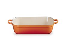 Braadslede in Geëmailleerd Gietijzer Oranjerood 37 cm / 6.6L