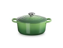 Le Creuset gietijzeren ronde braadpan 24 cm / 4.2 liter - bamboo