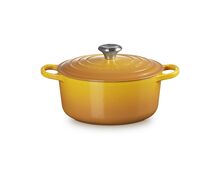 Le Creuset gietijzeren ronde braadpan 24 cm / 4.2 liter - nectar