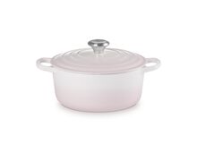 Le Creuset gietijzeren ronde braadpan 24 cm / 4.2 liter - shell pink