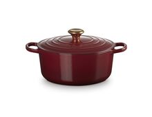 Le Creuset gietijzeren ronde braadpan 18 cm / 1.8 liter - kersenrood