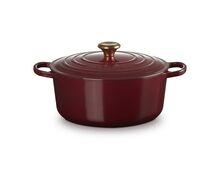 Le Creuset gietijzeren ronde braadpan 18 cm / 1.8 liter - kersenrood