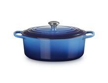 Le Creuset gietijzeren ovale braadpan 31 cm / 6.3 liter - azure