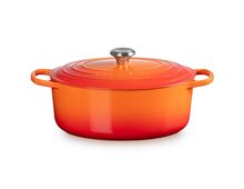 Le Creuset gietijzeren ovale braadpan 31 cm / 6.3 liter - oranjerood