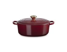 Le Creuset gietijzeren ovale braadpan - 27 cm / 4.1 liter - kersenrood