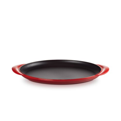 Le Creuset ovale gietzijzeren plancha - 31 cm - kersenrood