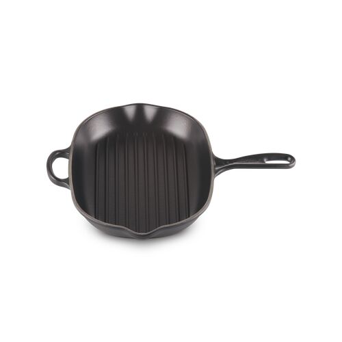 Le Creuset gietijzeren ovale grillpan - 32 cm - mat zwart