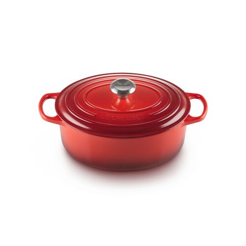 Le Creuset gietijzeren ovale braadpan 33 cm / 7.5 liter - kersenrood