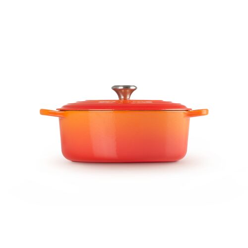 Le Creuset gietijzeren ovale braadpan 35 cm / 8.9 liter - oranje rood