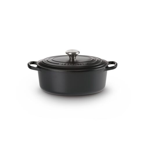 Le Creuset gietijzeren ovale braadpan 33 cm / 7.5 liter - mat zwart