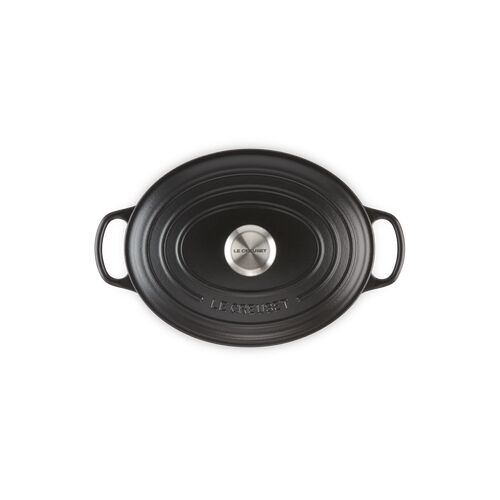Le Creuset gietijzeren ovale braadpan 35 cm / 8.9 liter - mat zwart