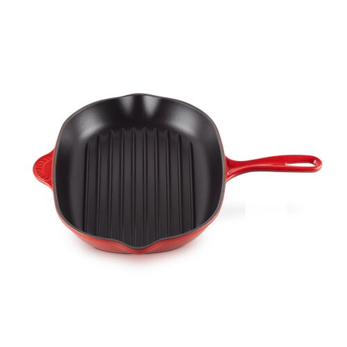 Le Creuset gietijzeren ovale grillpan - 32 cm - kersenrood