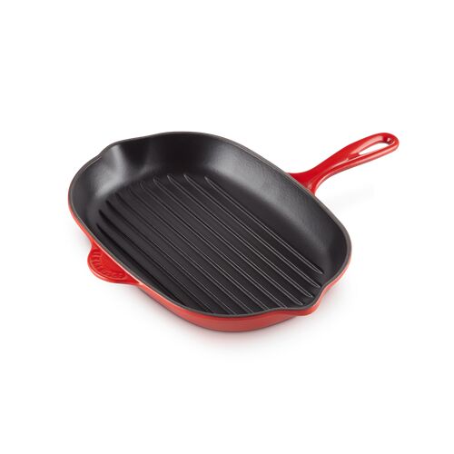Le Creuset gietijzeren ovale grillpan - 32 cm - kersenrood