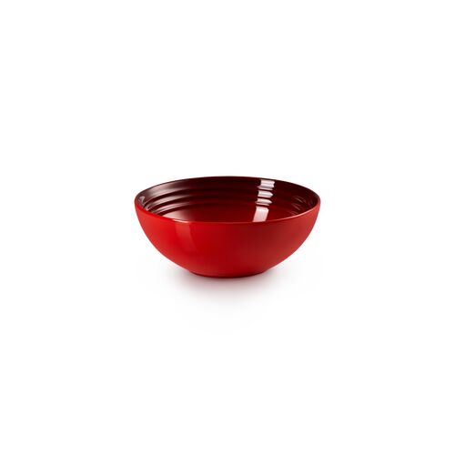 Le Creuset aardewerken ontbijtkom - 16 cm - kersenrood