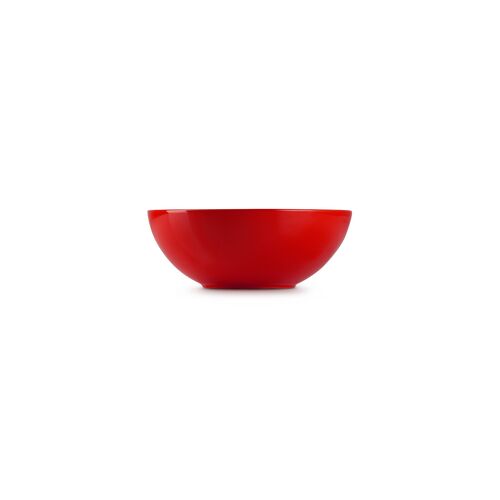 Le Creuset aardewerken ontbijtkom - 16 cm - kersenrood