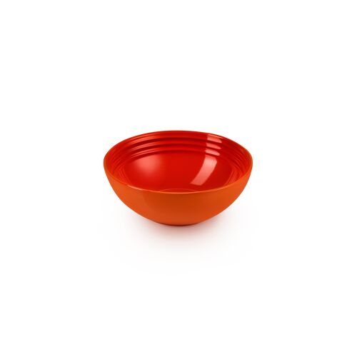 Le Creuset aardewerken ontbijtkom - 16 cm - oranjerood