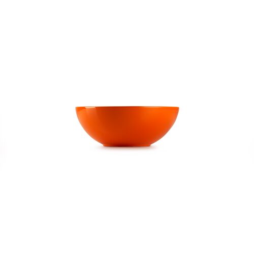 Le Creuset aardewerken ontbijtkom - 16 cm - oranjerood