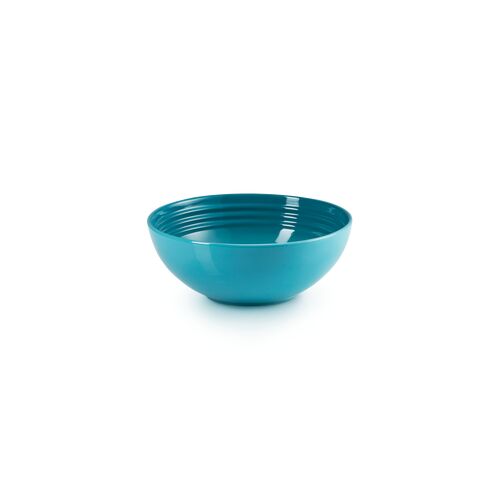 Le Creuset aardewerken ontbijtkom - 16 cm - caribbean blue