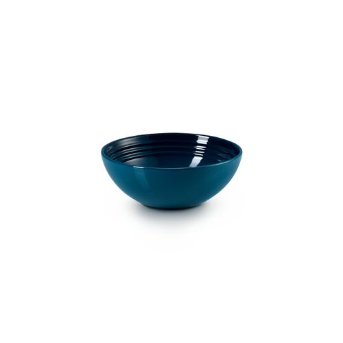 Le Creuset aardewerken ontbijtkom - 16 cm - deep teal