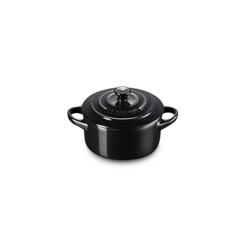Le Creuset aardewerken mini-braadpan - 10 cm / 0.25 liter - ebbenzwart