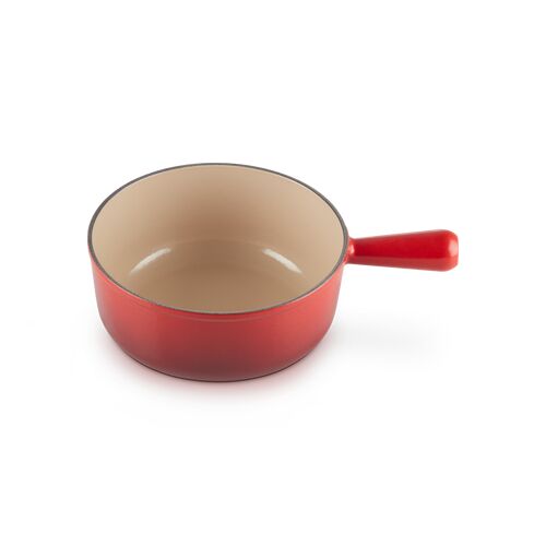 Le Creuset gietijzeren Caquelon - 22 cm / 2.6 liter - kersenrood