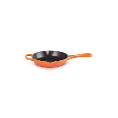 Le Creuset ronde gietijzeren skillet - 16 cm - oranjerood