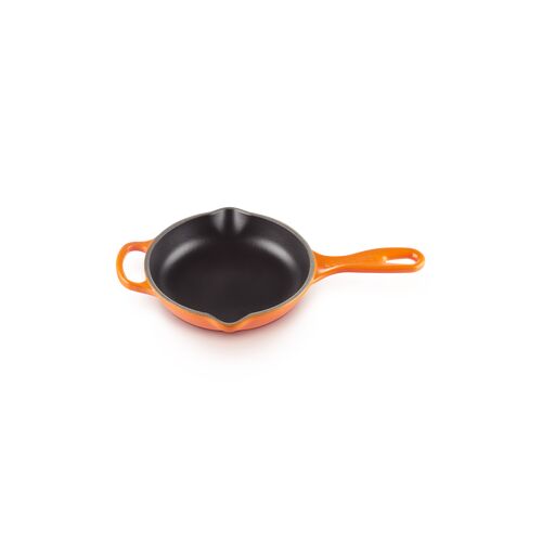 Le Creuset ronde gietijzeren skillet - 16 cm - oranjerood