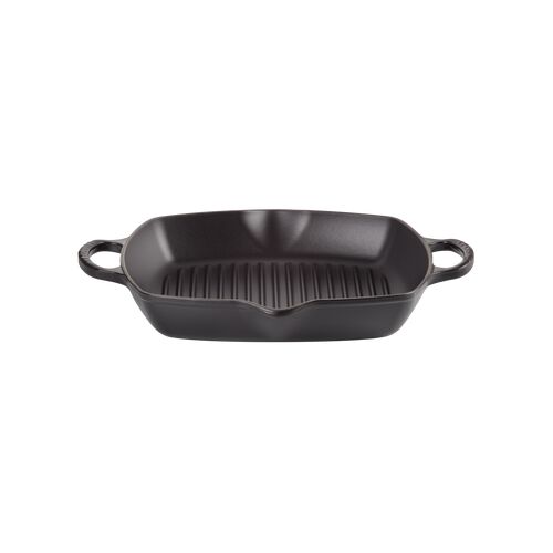 Le Creuset hoge vierkante grillplaat - 30 cm - mat zwart