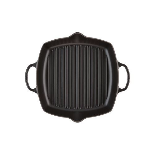 Le Creuset hoge vierkante grillplaat - 30 cm - mat zwart