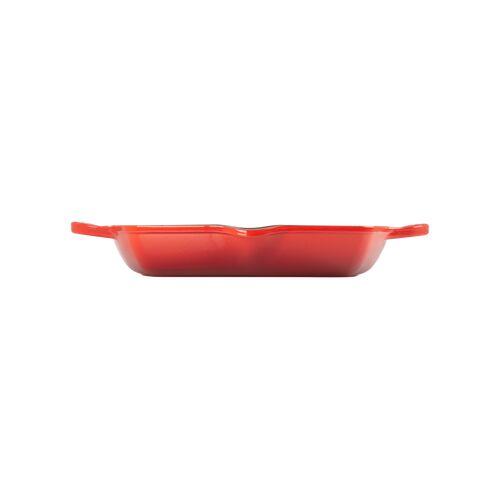 Le Creuset hoge vierkante grillplaat - 30 cm - kersenrood