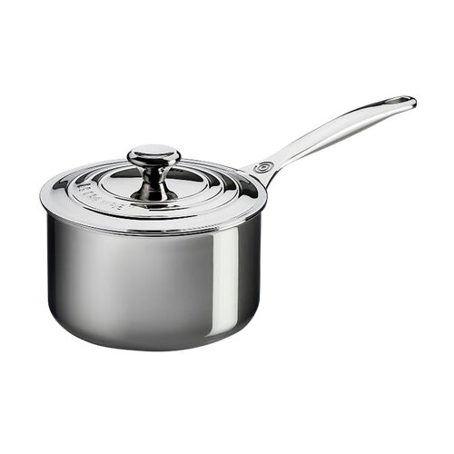 Steelpan in RVS Signature met Deksel Zilver 18 cm / 2.8L