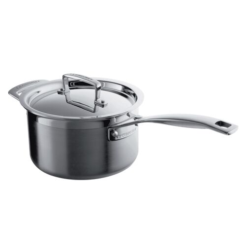 Steelpan in RVS met Deksel Zilver 18 cm / 2.8L