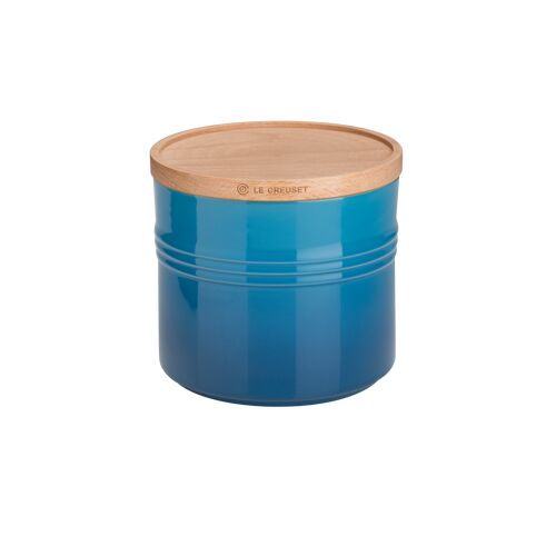 Le Creuset aardewerken voorraadpot L - 1.1 liter - marseille blauw
