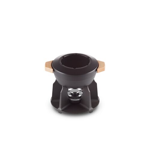 Le Creuset gietijzeren fondeset Deluxe - 2 liter - mat zwart