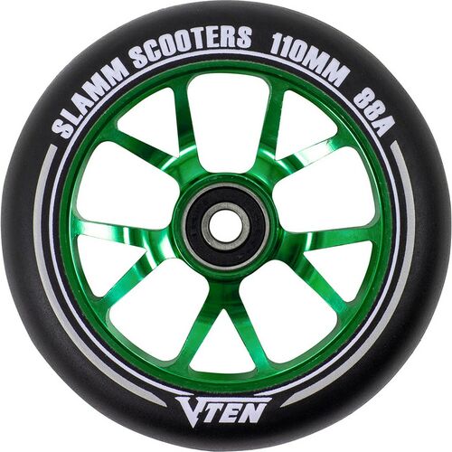 Slamm V-TEN II stuntstep wiel - 110 mm - groen