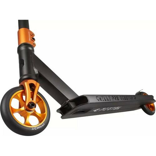 Stuntscooter Chilli Pro Reaper Reloaded - zwart / geel [CLONE]