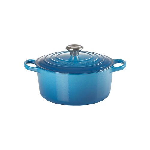 Le Creuset gietijzeren ronde braadpan 28 cm / 6.7 liter - marseille blauw