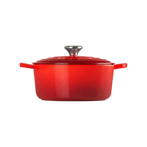 Le Creuset gietijzeren ronde braadpan 30 cm / 8.1 liter - kersenrood