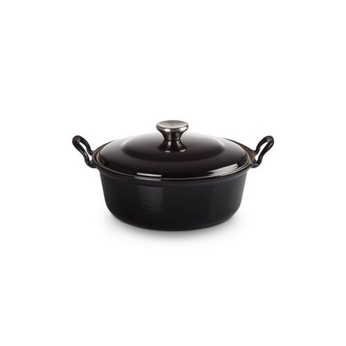 Le Creuset gietijzeren Faitout - 24 cm / 3.0 liter - ebbenzwart